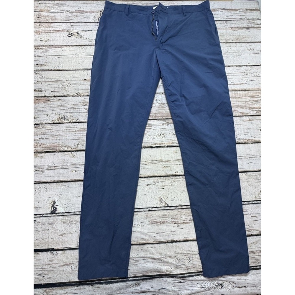 Robert Graham Pants Mens 33 Classic Fit Navy Blue Straight Leg Preppy Golf